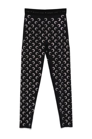 Leggings Crescent Moon nero MARINE SERRE | WPA111ACJER0002BK95